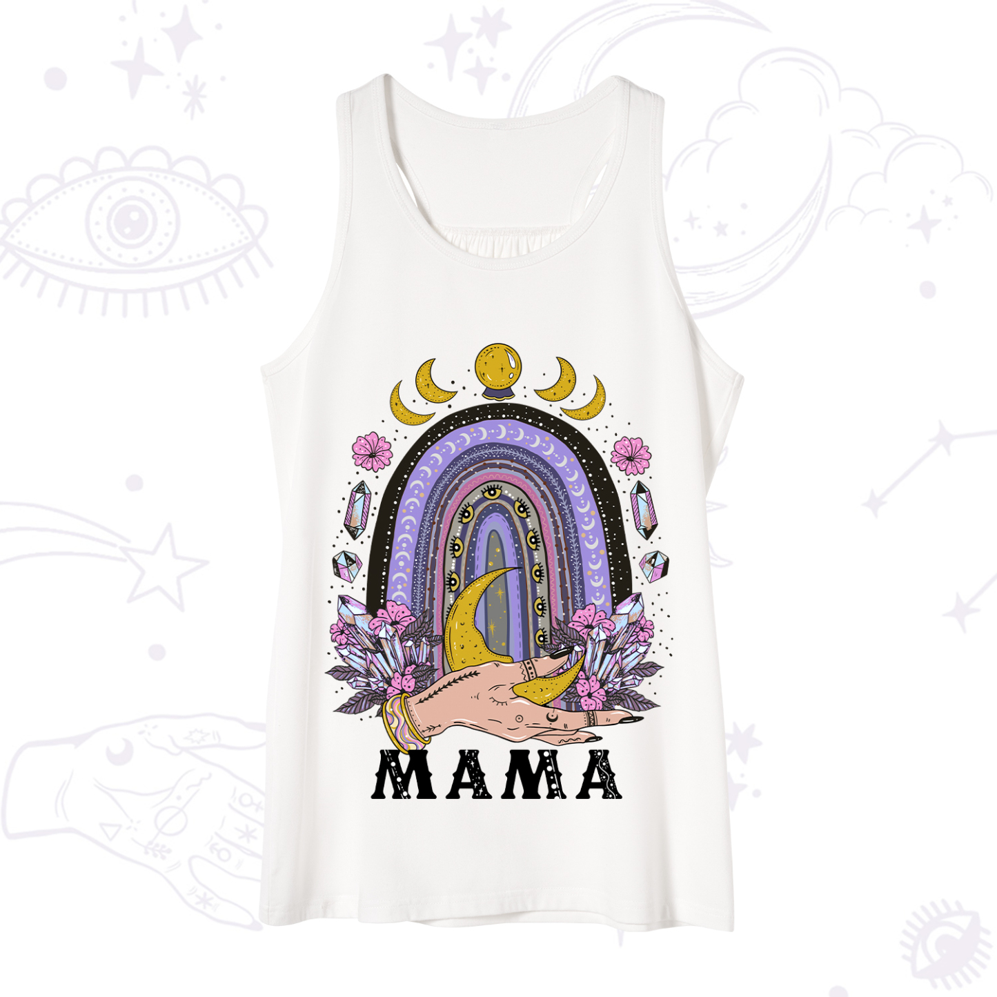 Purplehecate Gothic Mama Rainbow Tank