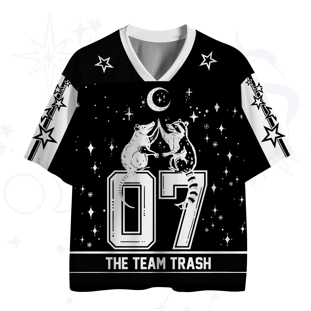 Purplehecate The Team Trash Raccoon Tarot Mesh Jersey