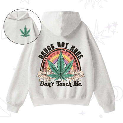 Purplehecate Drugs Not Hugs Fleece Hoodie Suit