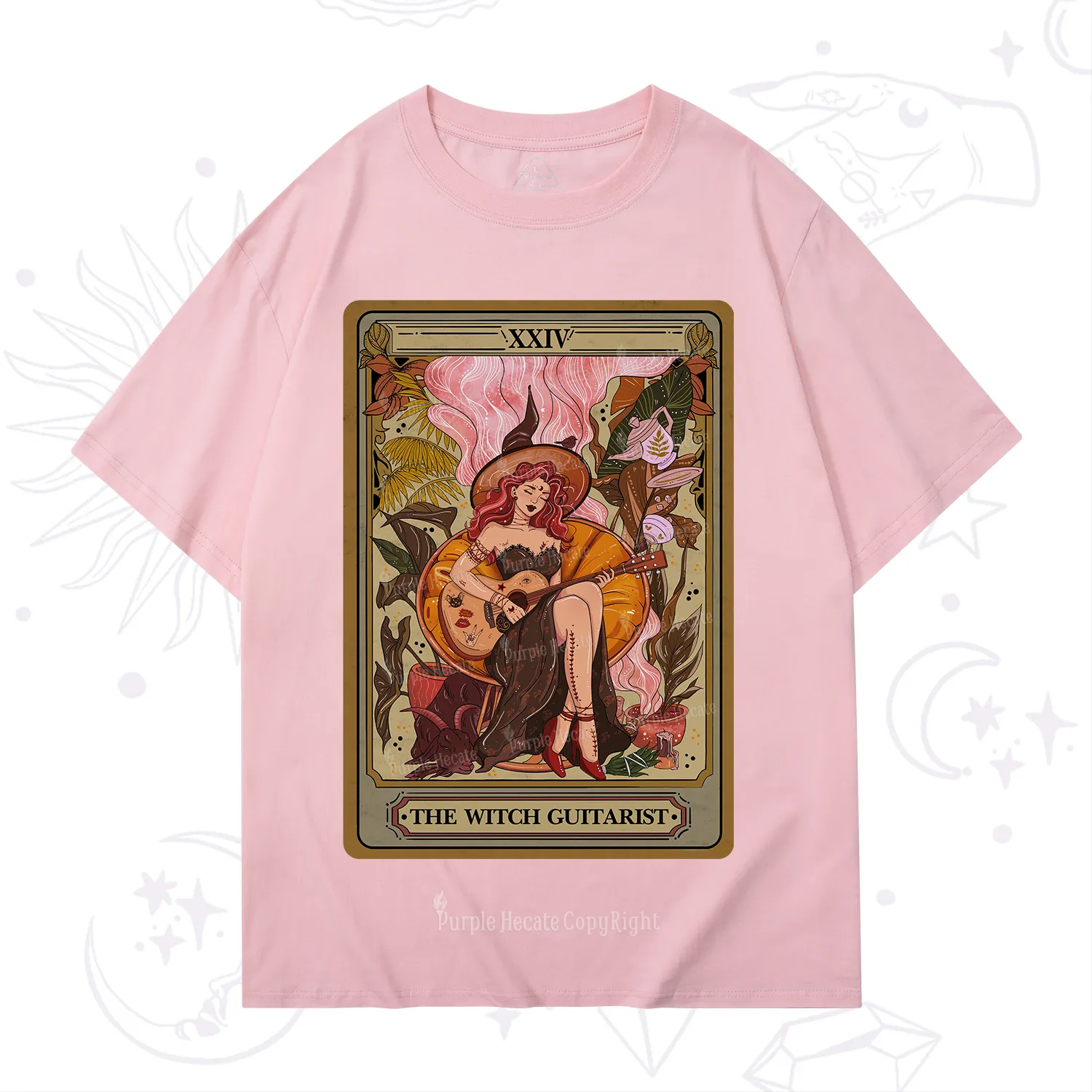 Purplehecate The Witch Guitarist Tarot T-Shirt