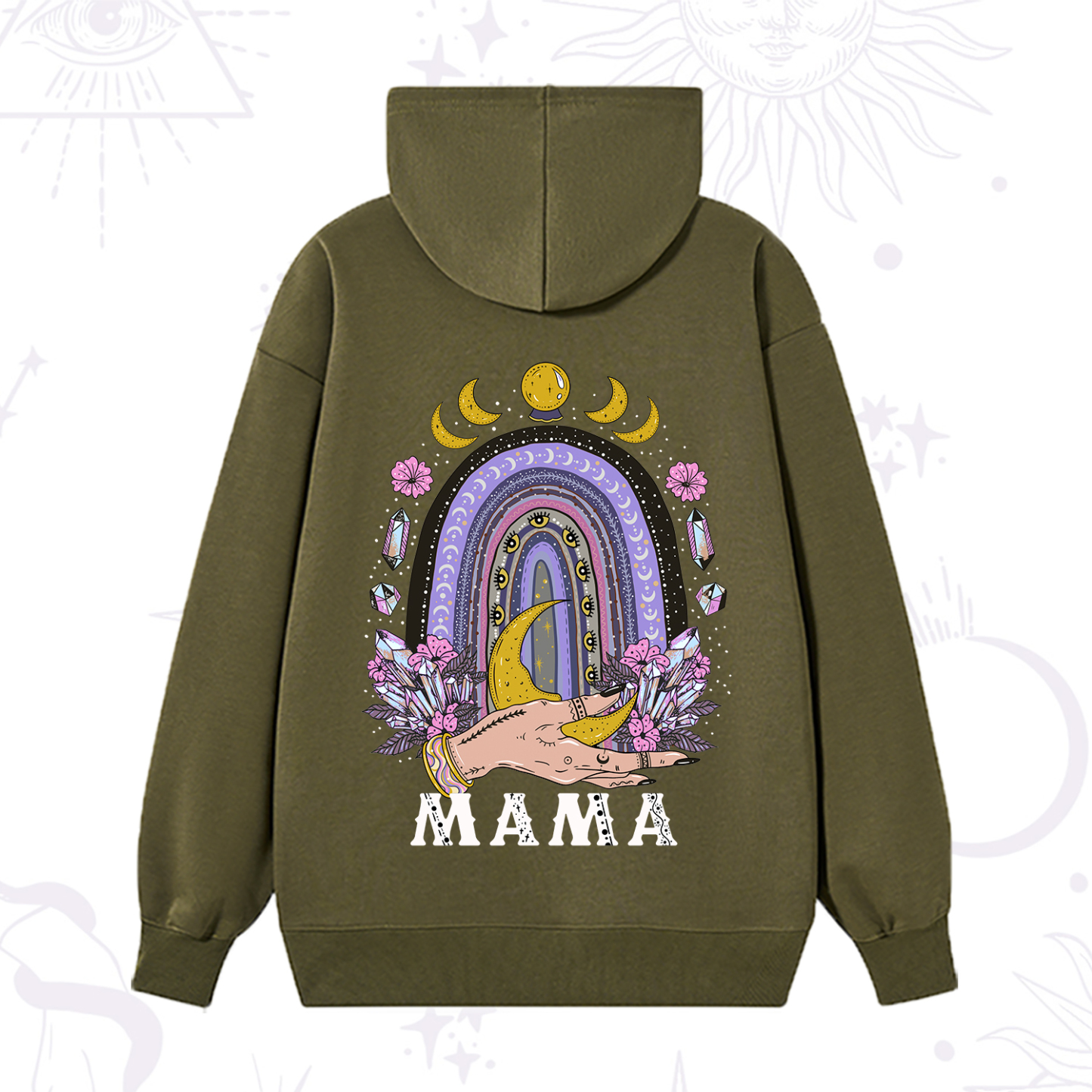 Purplehecate Gothic Mama Rainbow Hoodie
