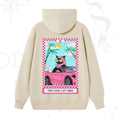 Purplehecate The Cool Cat Vibes Tarot Hoodie