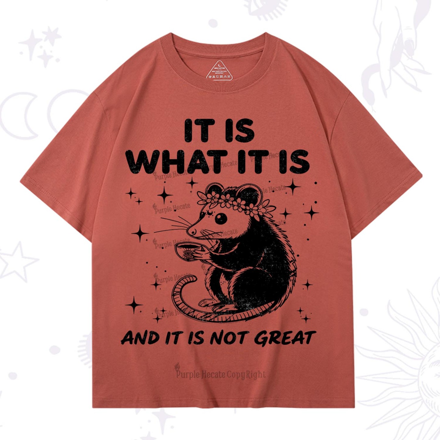 Purplehecate Possum It Is What It Is T-Shirt