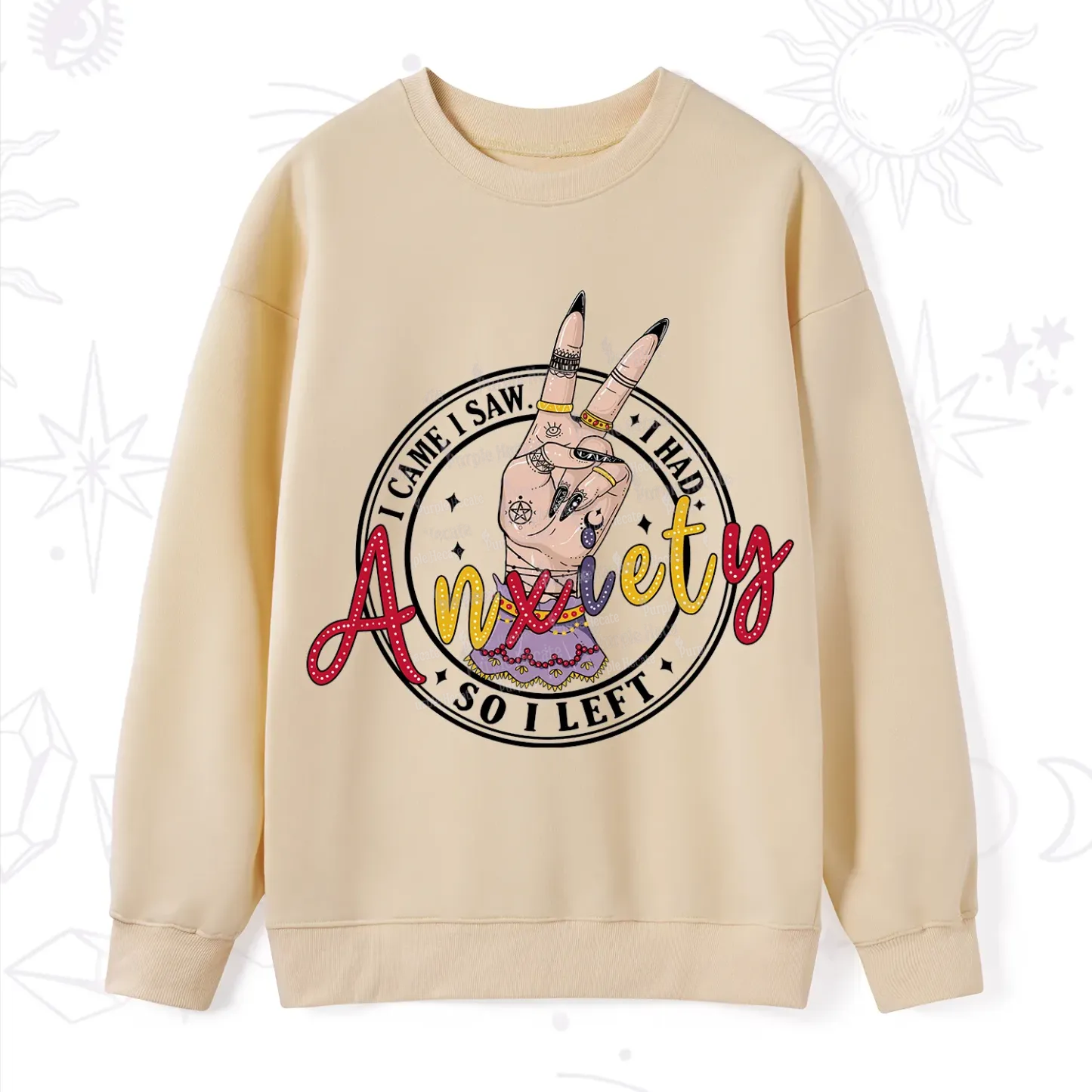 Purplehecate I Had Anxiety So I Left Sweatshirt