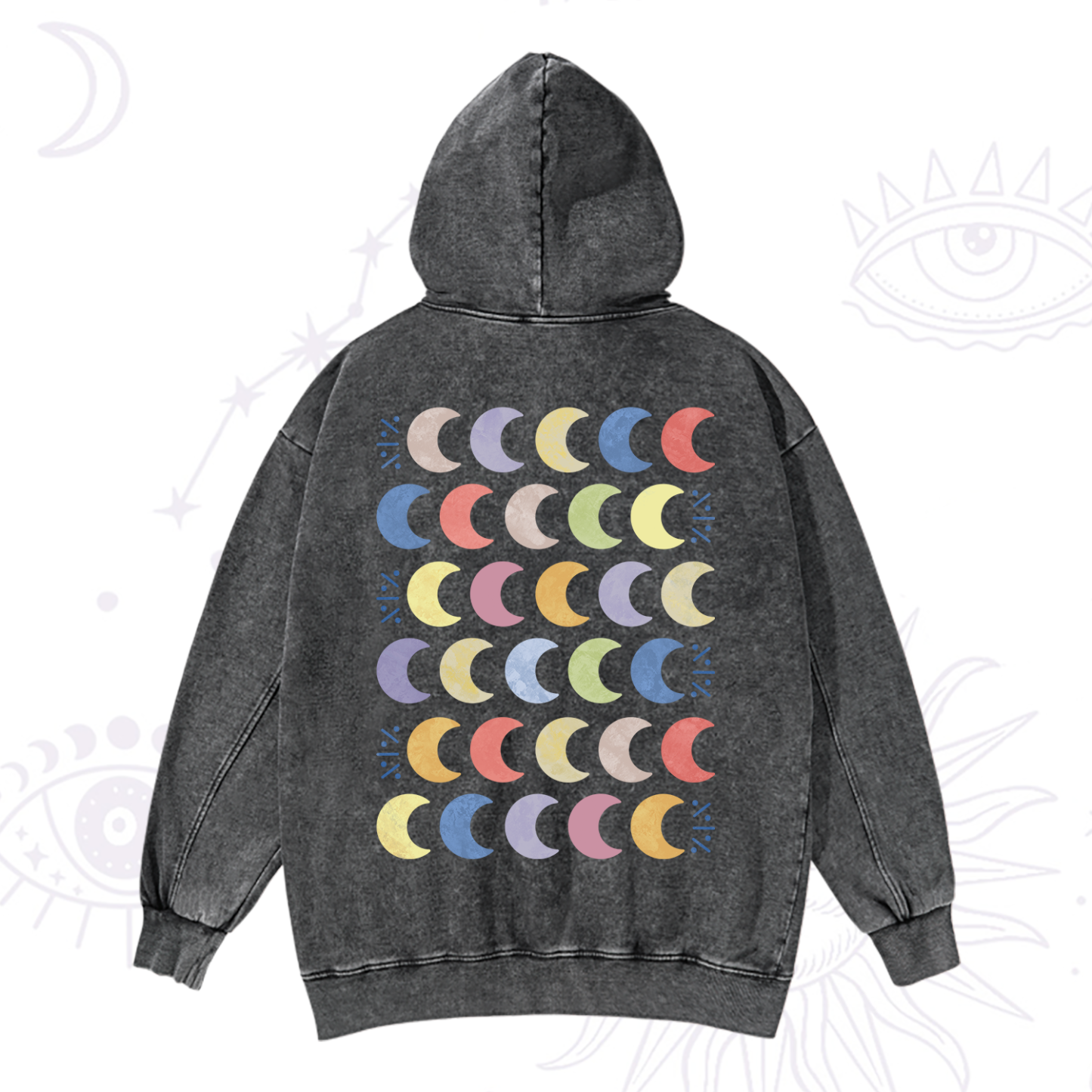 Magic Purplehecate Every Phase Of Me Washed Hoodie