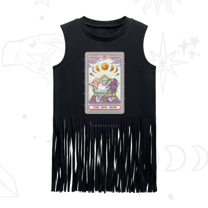 Purplehecate The Dog Mom Tarot Fringe Tank Top