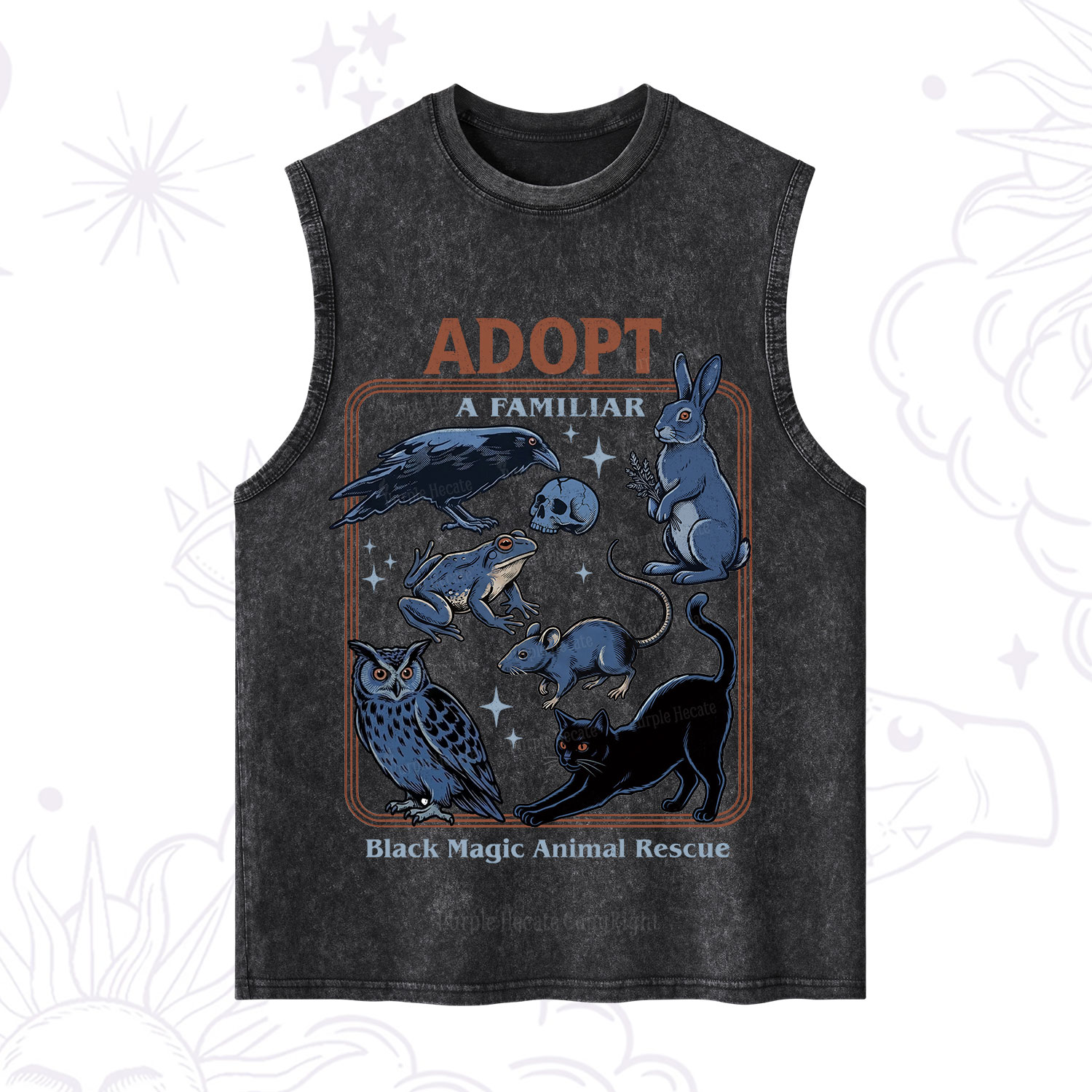 Purplehecate Adopt a Familiar Washed Tank