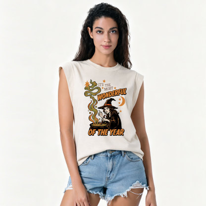 Purplehecate Is The Most Wonderful Time Halloween Vintage Washed Tank