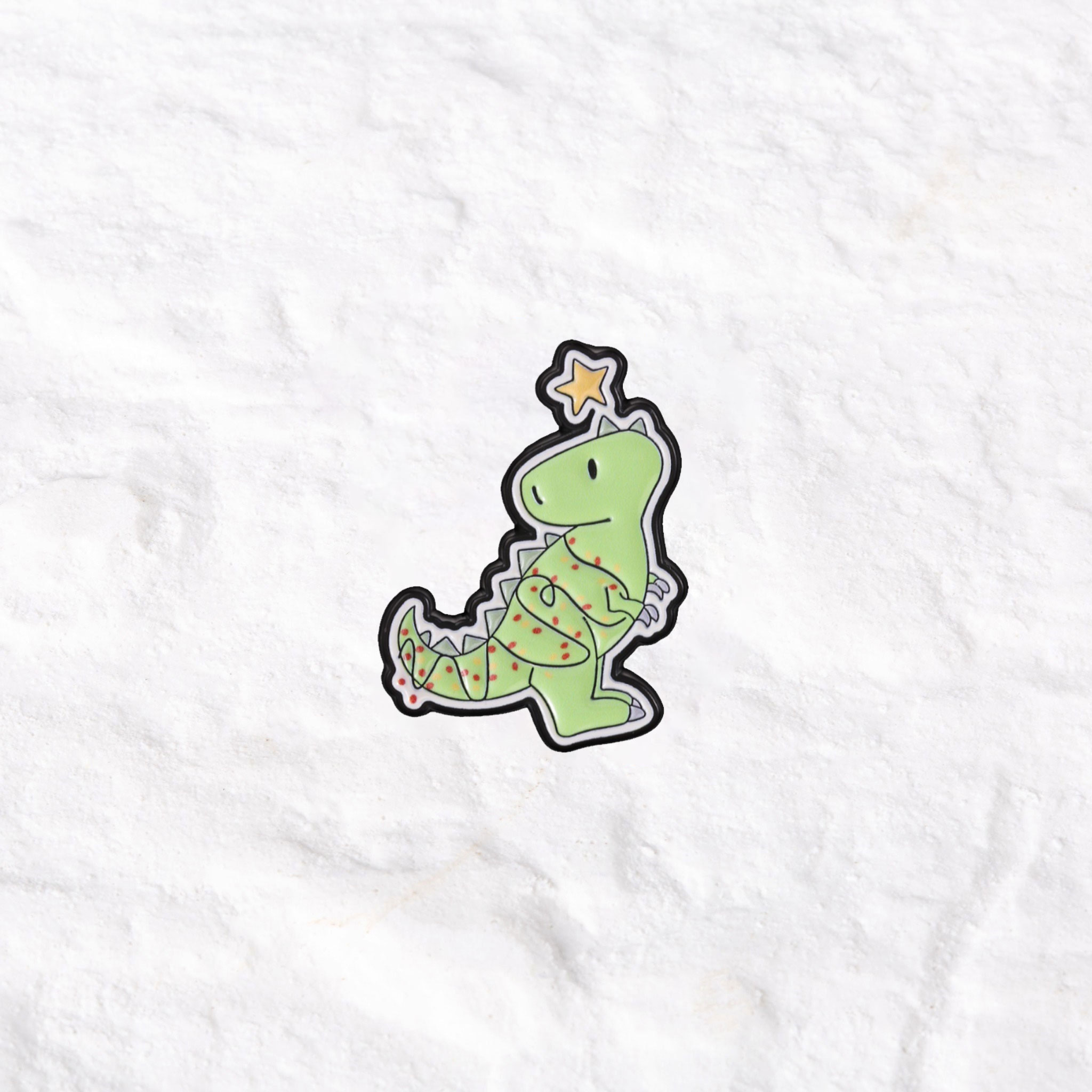 Purplehecate Dinomite Christmas Pin