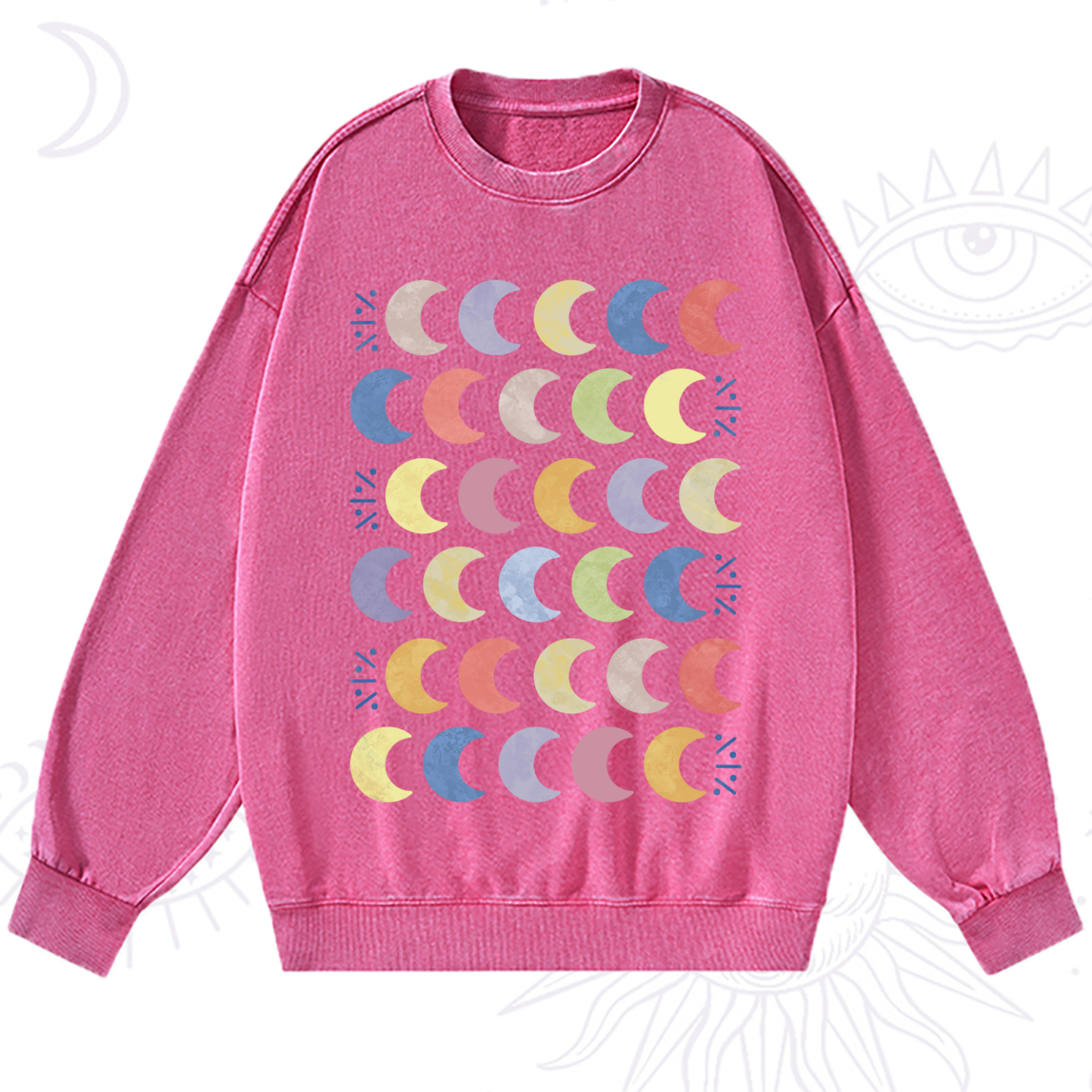 Purplehecate Every Phase Of Me Washed Sweatshirt