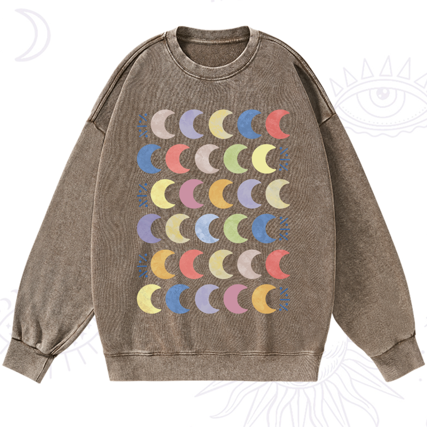 Purplehecate Every Phase Of Me Washed Sweatshirt