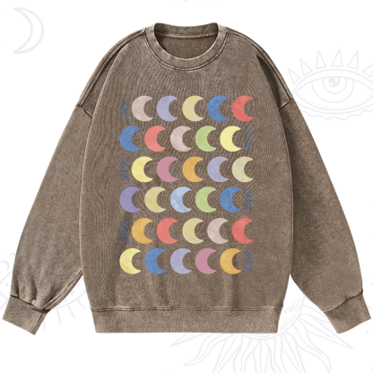 Purplehecate Every Phase Of Me Washed Sweatshirt