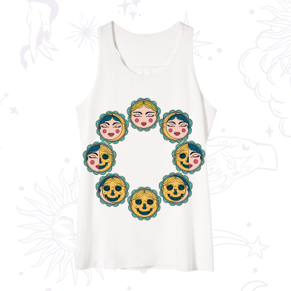 Purplehecate Lunar Skull Cycle Tank