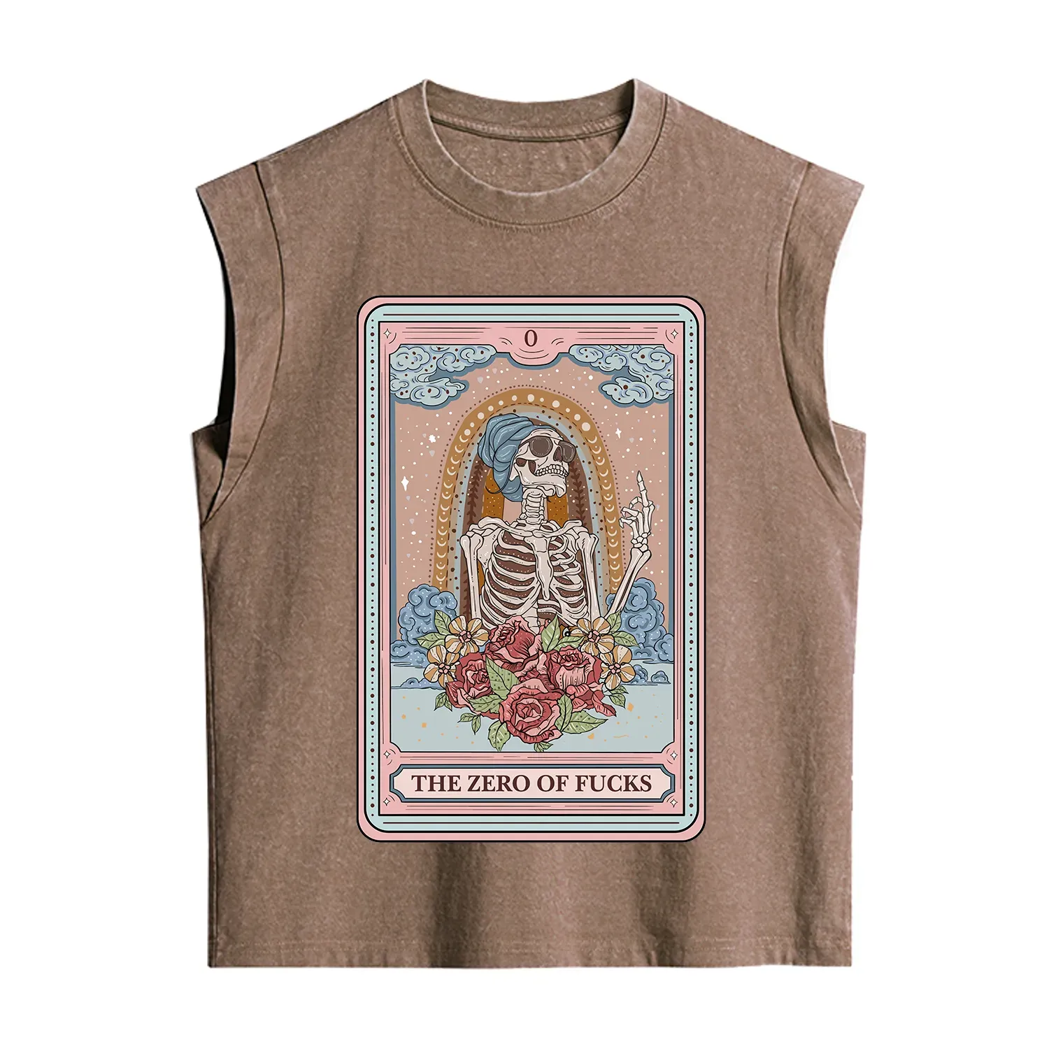 Purplehecate The Zero Of Fucks Tarot Card Vintage Washed Tank