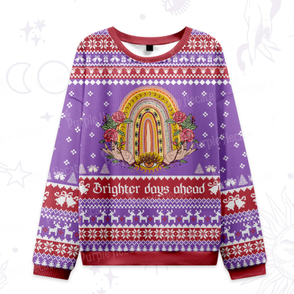 Purplehecate Brighten Days Ahead Ugly Christmas Sweatshirts