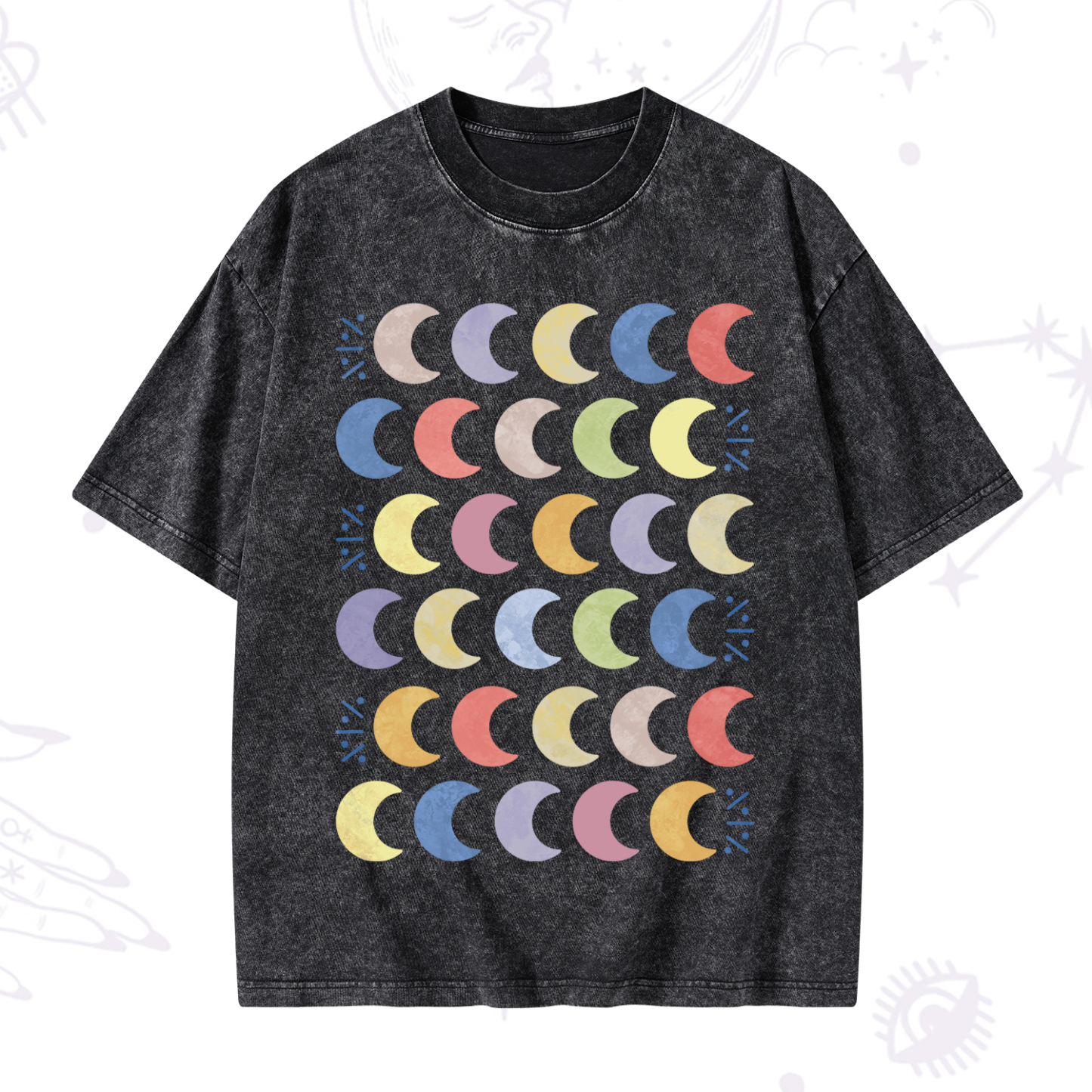Magic Purplehecate Every Phase Of Me Washed T-Shirt