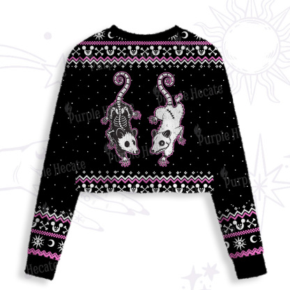 [Copy]Purplehecate You're Gross Crop Fuzzy Ugly Sweatshirt