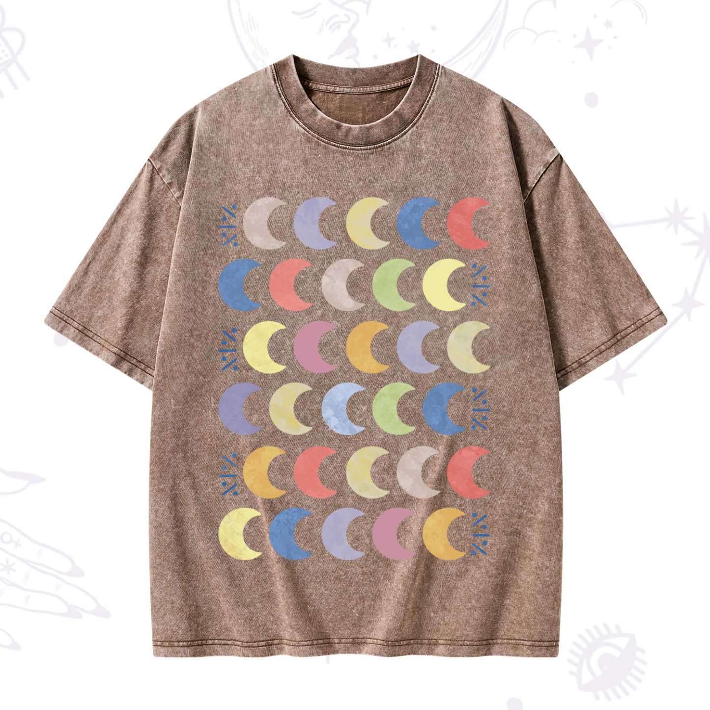 Purplehecate Every Phase Of Me Washed T-Shirt