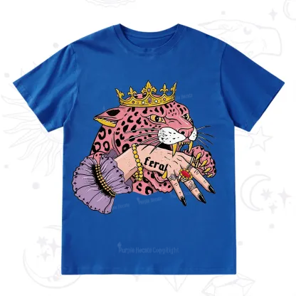 Purplehecate Feral Queen Pink Leopard T-Shirt