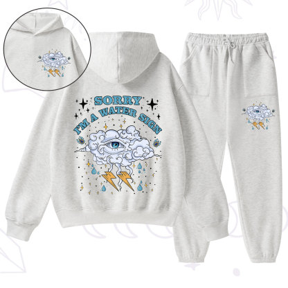 Purplehecate Sorry I'm A Water Sign Fleece Hoodie Suit