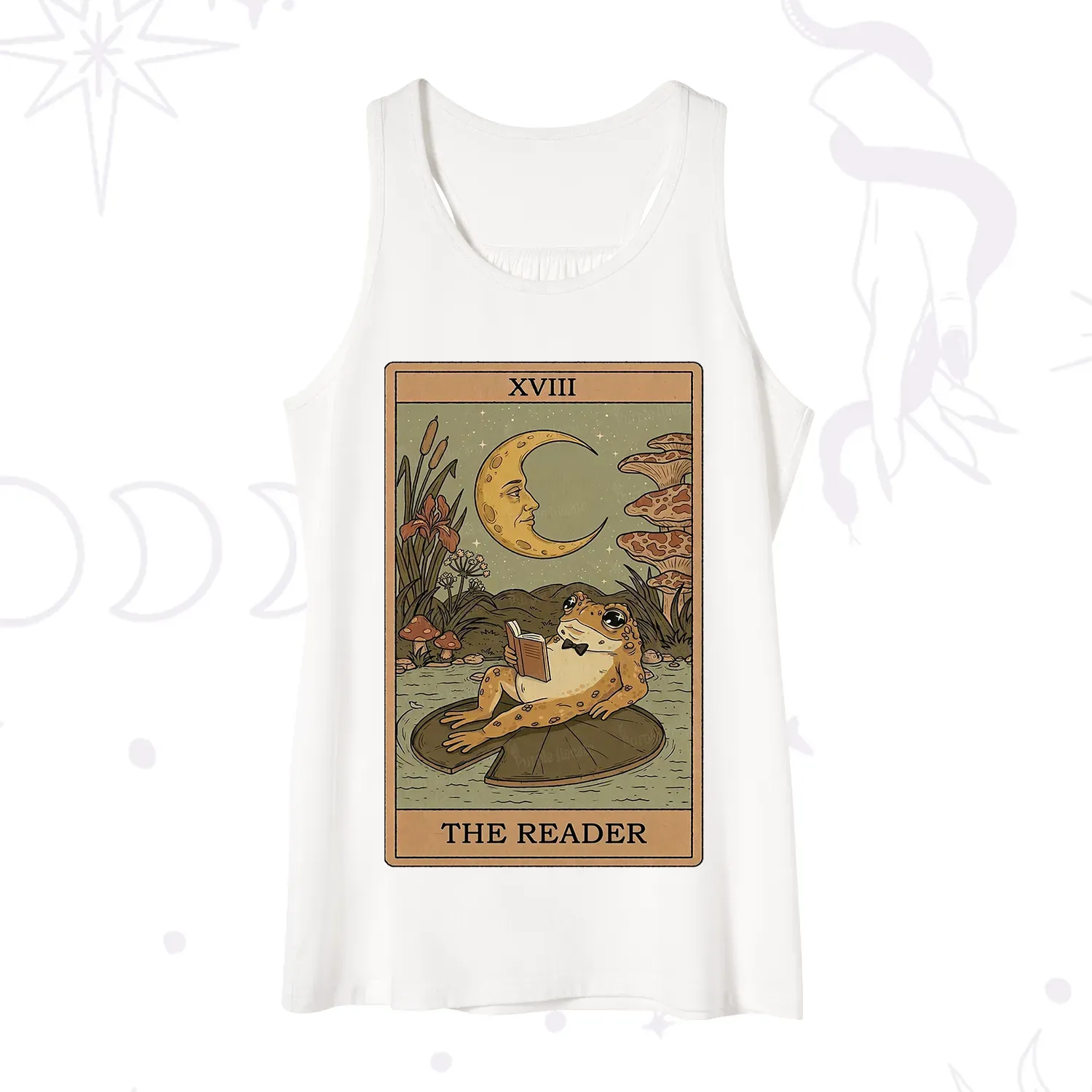 Purplehecate The Reader Frog Tarot Tank