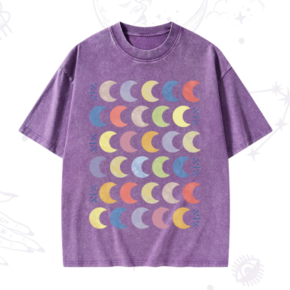 Purplehecate Every Phase Of Me Washed T-Shirt