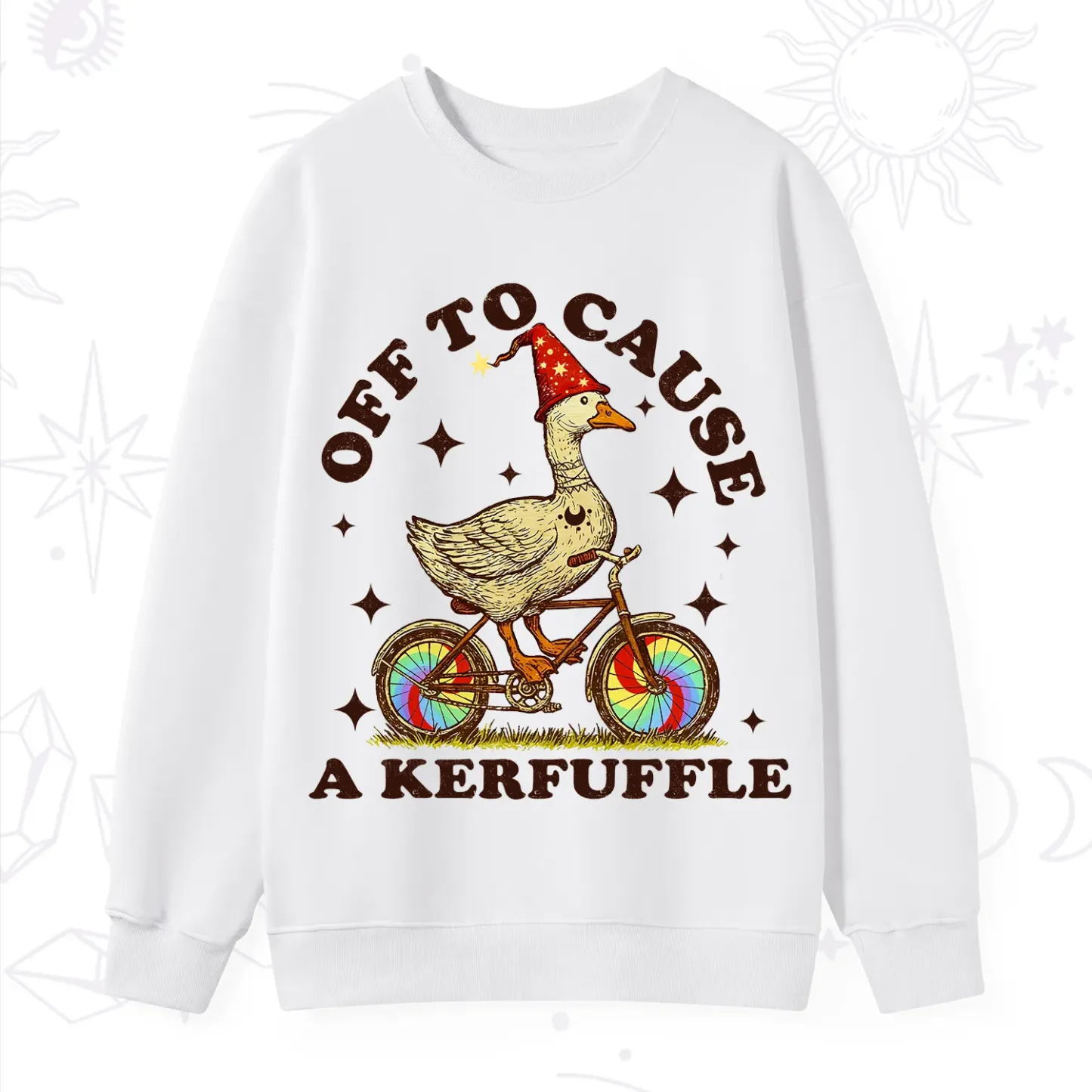 Purplehecate Off?to?Cause?a?Kerfuffle?Goose Sweatshirt