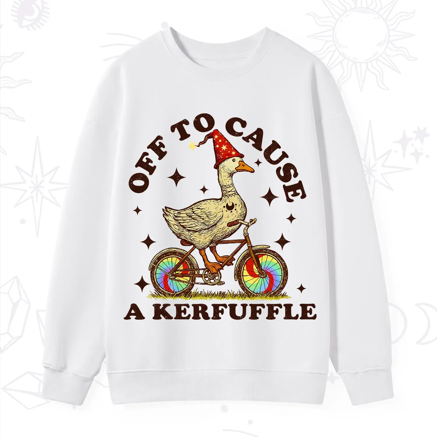Purplehecate Off?to?Cause?a?Kerfuffle?Goose Sweatshirt