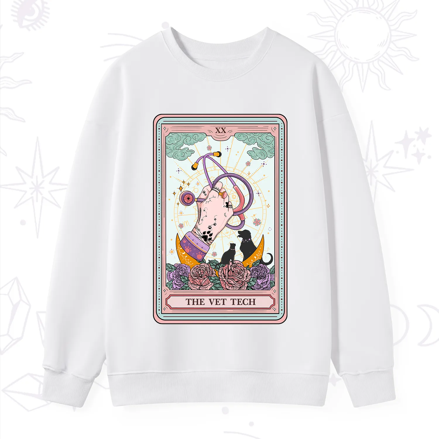 Purplehecate The Vet Tech Tarot Sweatshirt
