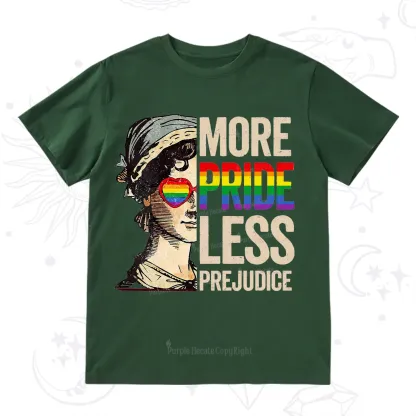 Purplehecate More Pride Less Prejudice Rainbow T-Shirt