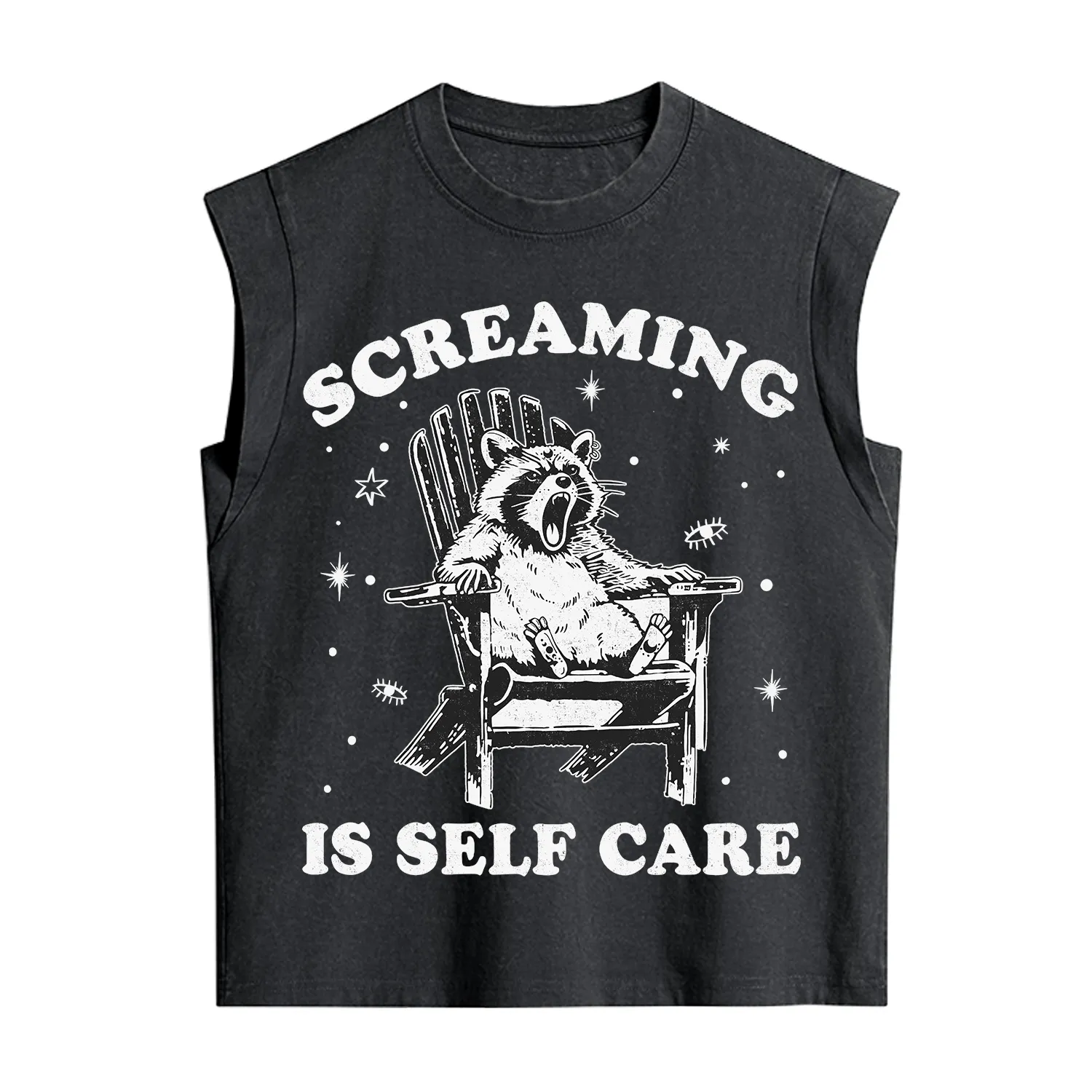 Purplehecate Screaming is Self Care Vintage Washed Tank