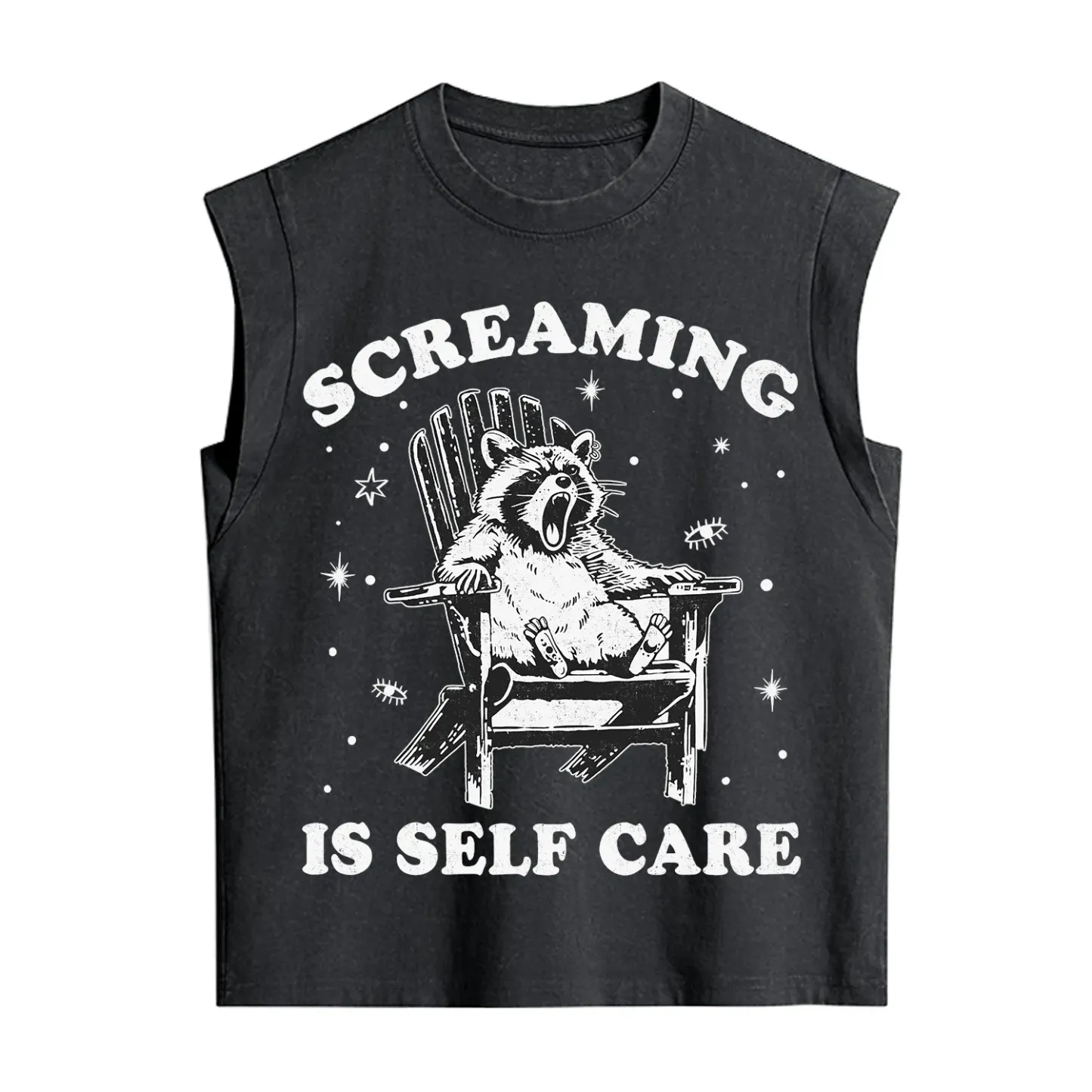 Purplehecate Screaming is Self Care Vintage Washed Tank