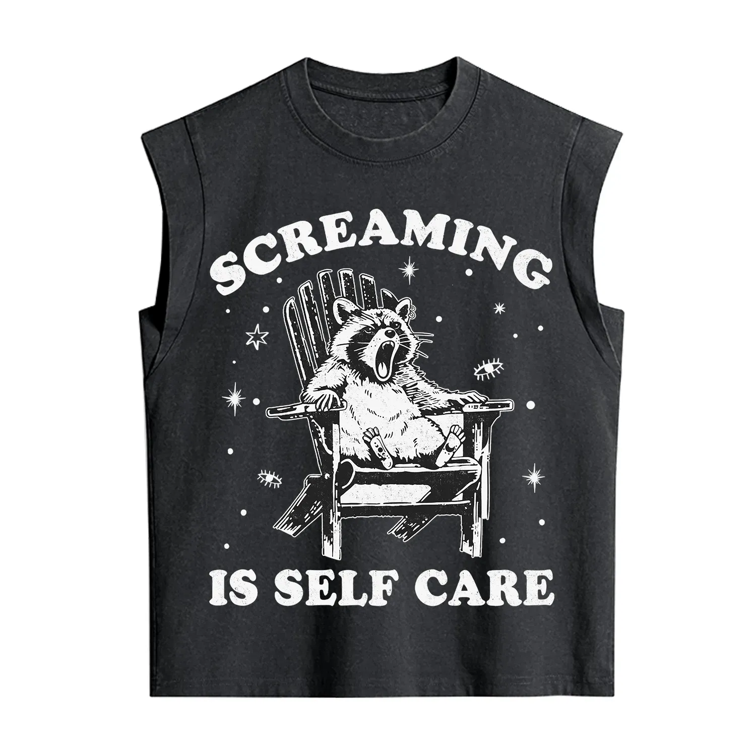 Purplehecate Screaming is Self Care Vintage Washed Tank