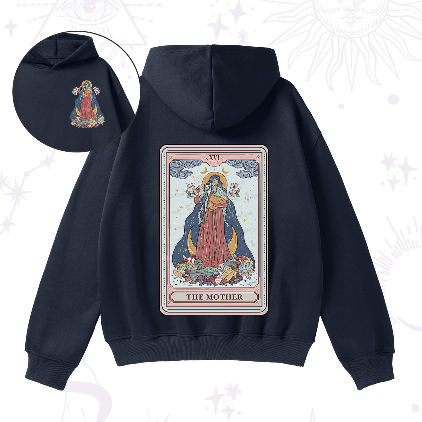 Purplehecate The Mother Tarot Fleece Hoodie Suit