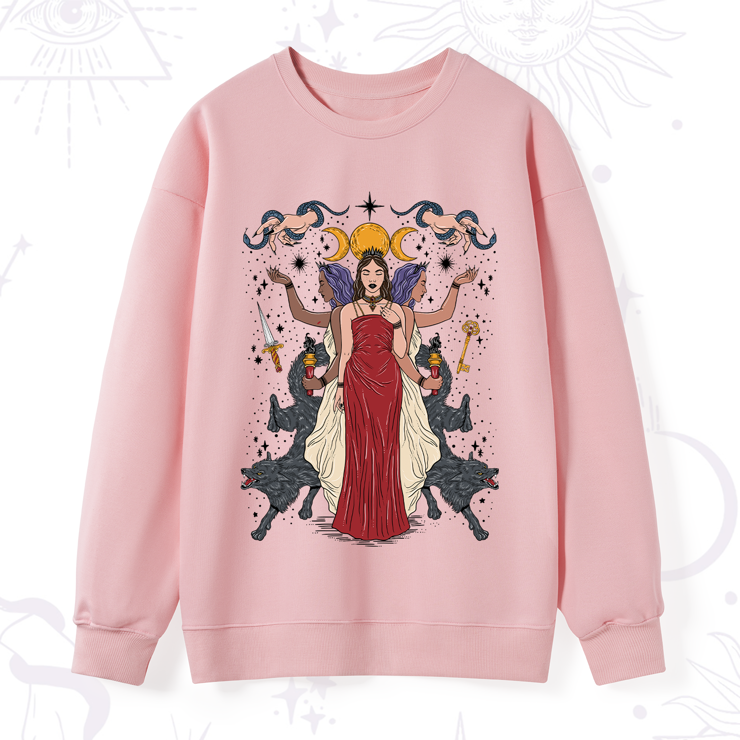 Purplehecate The Triple Goddess Hecate Sweatshirt
