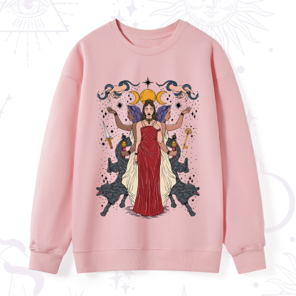 Purplehecate The Triple Goddess Hecate Sweatshirt