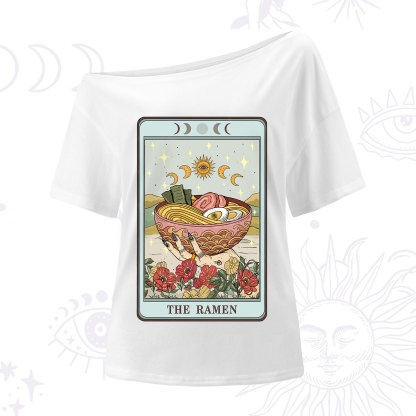 Purplehecate The Ramen Tarot One Shoulder T-Shirt