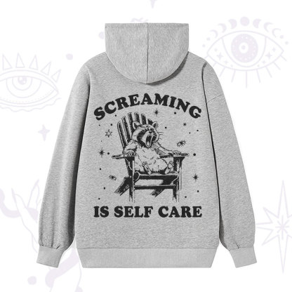 Purplehecate Screaming is Self Care Hoodie