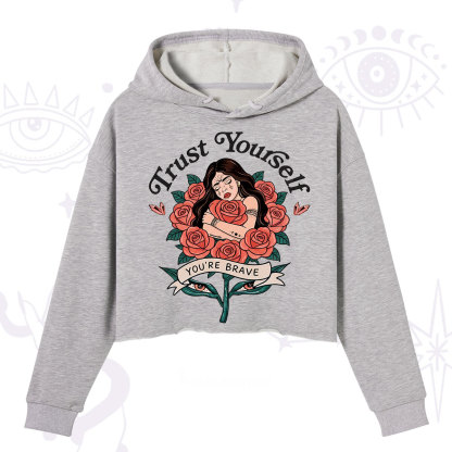 Purplehecate Trust Yourself Crop Hoodie