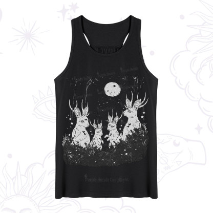 Purplehecate Moonlit Antler Bunny Tank