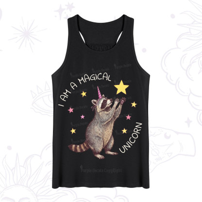Purplehecate I Am A Magical Unicorn Raccoon Tank