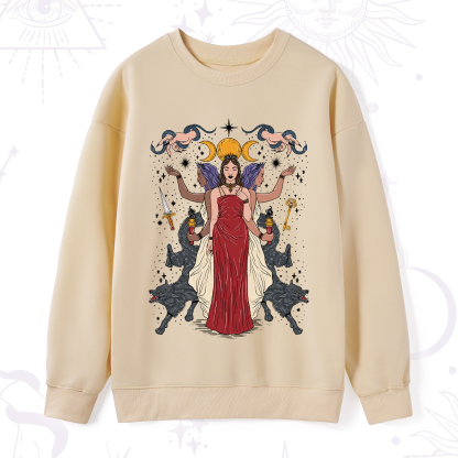 Purplehecate The Triple Goddess Hecate Sweatshirt