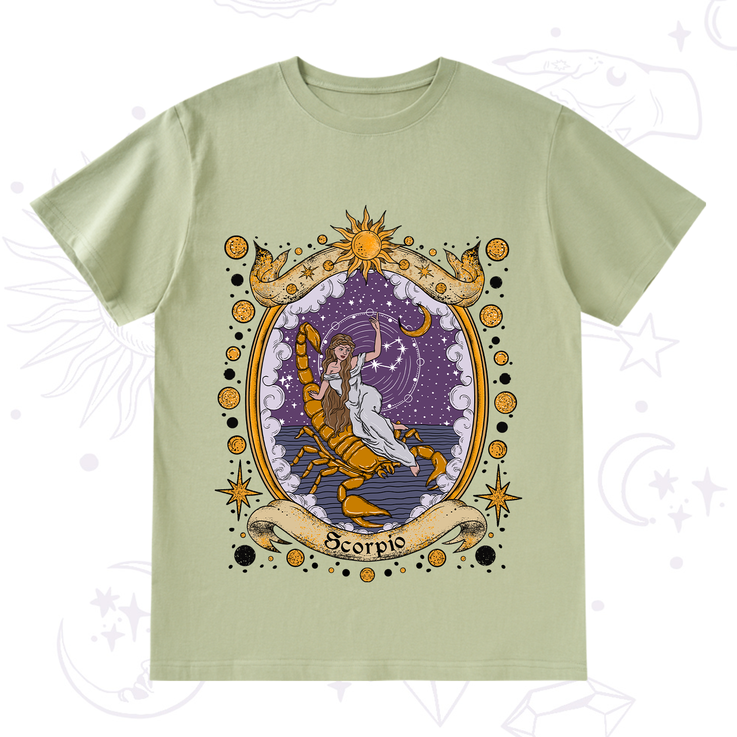 Purplehecate Celestial Scorpio Zodiac T-Shirt