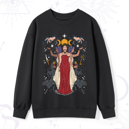 Purplehecate The Triple Goddess Hecate Sweatshirt
