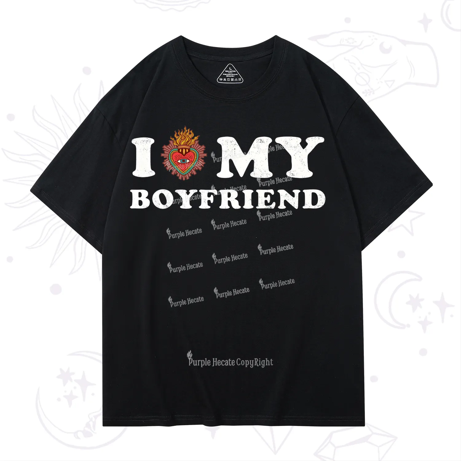 Purplehecate I Love My Boyfriend Valentine T-Shirt