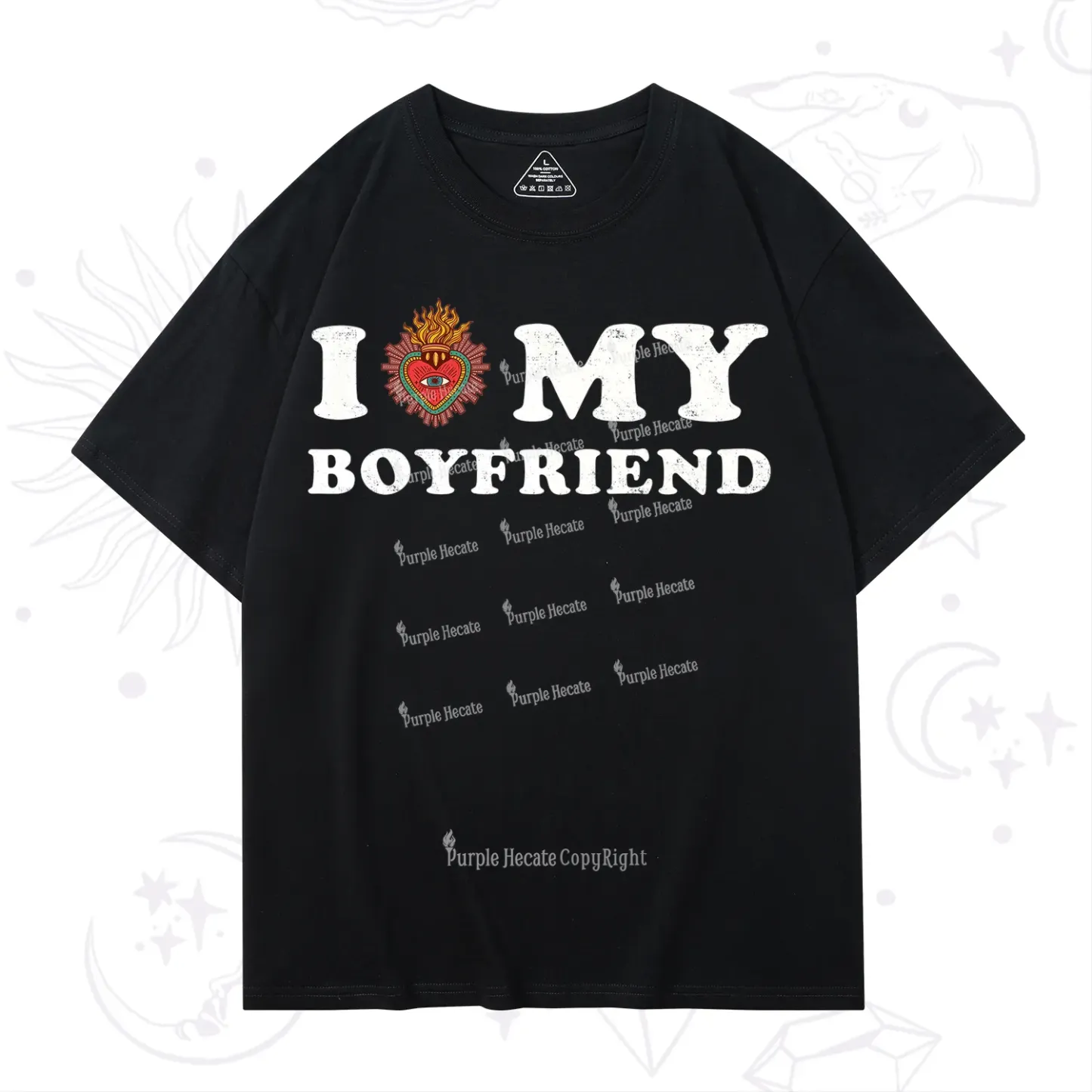 Purplehecate I Love My Boyfriend Valentine T-Shirt