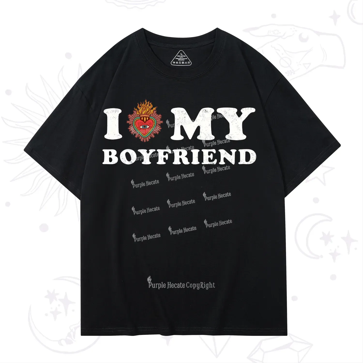 Purplehecate I Love My Boyfriend Valentine T-Shirt