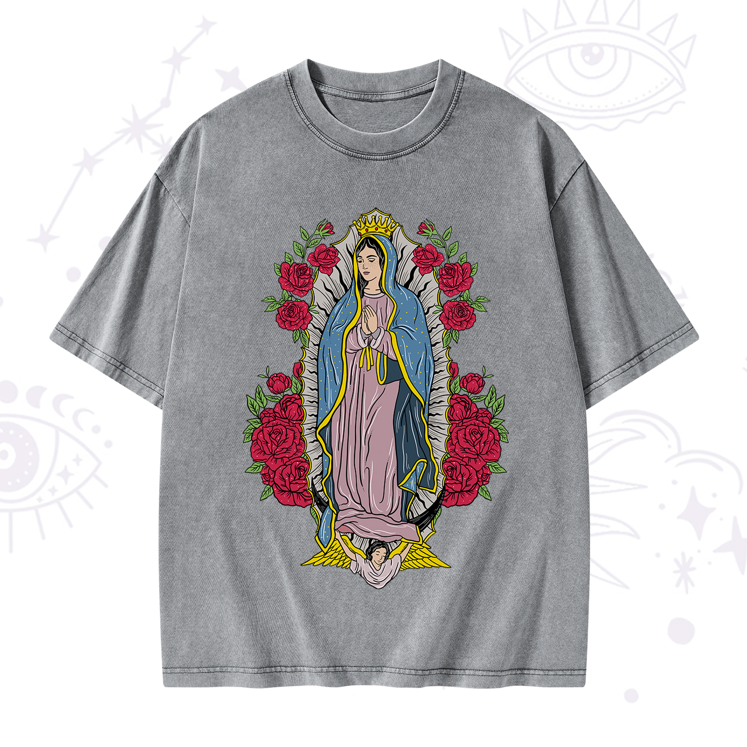Purplehecate Mother Mary Washed T-Shirt