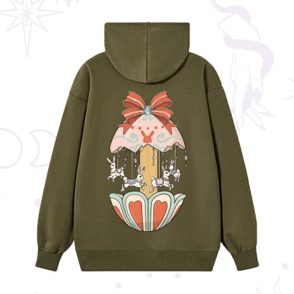 Purplehecate Bunny Carousel Easter Hoodie