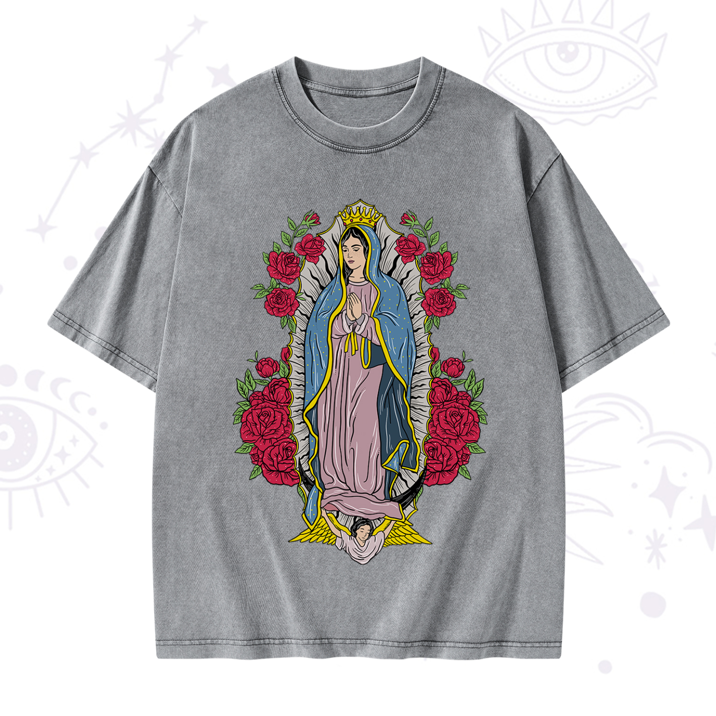Purplehecate Mother Mary Washed T-Shirt